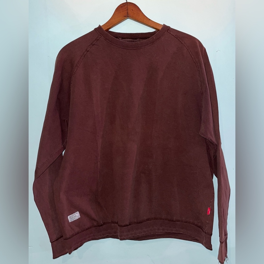 WTAPS Tokyo Japan designer streetwear Crew neck Sweatshirt Brown, Size L